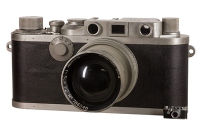 Lot 394 - A Giant Leica IIIf Riesen Model Rangefinder Camera