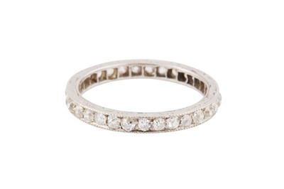 Lot 80 - A DIAMOND FULL ETERNITY RING