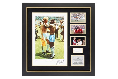 Lot 470 - Football Legends.- Pele & Bobby Moore