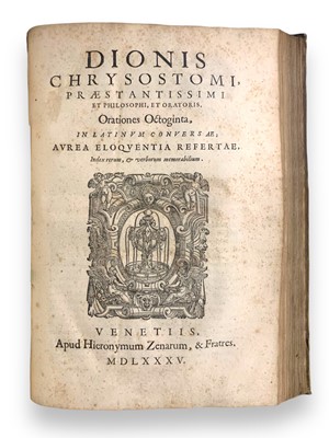 Lot 12 - Pico della Mirandola (Giovanni) & Dion Chrysostomus