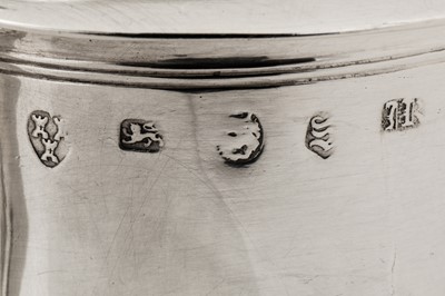 Lot 420 - A George II provincial sterling silver tankard, Newcastle 1738 by James Kirkup (active c.1713 to 1753, d.1753)