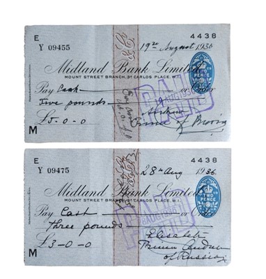 Lot 372 - Andrei Alexandrovich Prince of Russia & Elizabeth