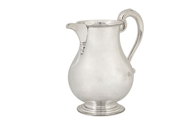 Lot 277 - A George VI sterling silver water jug or ewer, London 1951 by Israel Freeman and Son Ltd