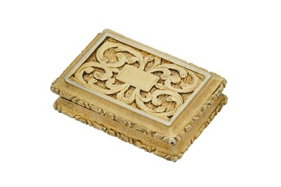 Lot 13 - A William IV sterling silver gilt vinaigrette, Birmingham 1830 by Ledsam, Vale and Wheeler