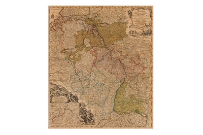 Lot 55 - Seutter (Matthäus) Martis Area et Alea per tractum Rheni, Mosallae ac Mosae