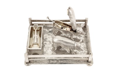 Lot 59 - An Elizabeth II sterling silver novelty cruet set, London 1991 by Charles Frederick Hancock and Co