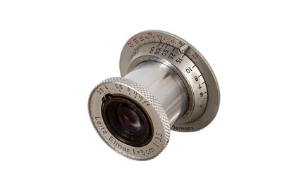 Lot 423 - A Leitz 5cm f/3.5 Elmar Red Scale