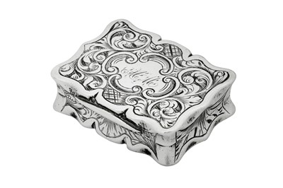 Lot 8 - A Victorian sterling silver vinaigrette, Birmingham 1852 by Taylor and Perry
