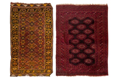 Lot 319 - A LOT OF TWO TURKMENISTAN RUGS