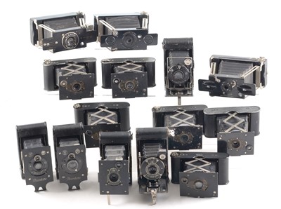 Lot 328 - Kodak Vest Pocket, Ensign Ensignette, Contessa Piccolette & Other Cameras.