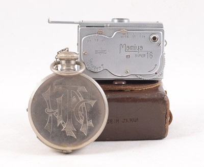 Lot 219 - A Houghton's Ticka & a Mamiya Super 16 Sub-Miniature Camera.