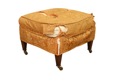 Lot 494 - A LATE 19TH CENTURY HOWARD AND SONS OTTOMAN