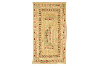 Lot 311 - A GREEK EMBROIDERED PRAYER MAT