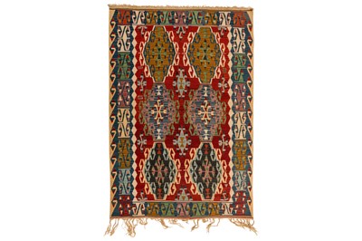 Lot 313 - A FINE TURKISH KILIM