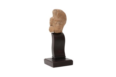 Lot 702 - A JAVANESE MAJAPAHIT TERRACOTTA HEAD