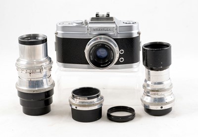 Lot 245 - A 4-Lens Wrayflex 1a Outfit.