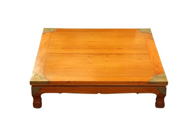 Lot 224 - A CHINESE HARDWOOD LOW TABLE, 20TH CENTURY