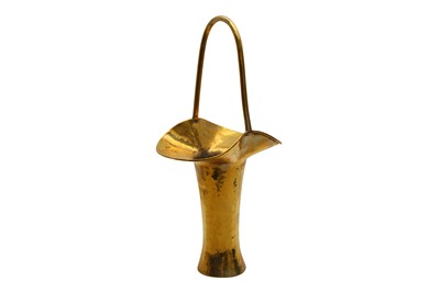 Lot 299 - A PLANISHED BRASS UMBRELLA HOLDER, CIRCA 1900