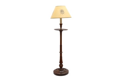 Lot 595 - A WILLIAM IV MAHOGANY STANDARD LAMP