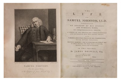 Lot 107 - Boswell. Life of Johnson. 2 vol. 1791