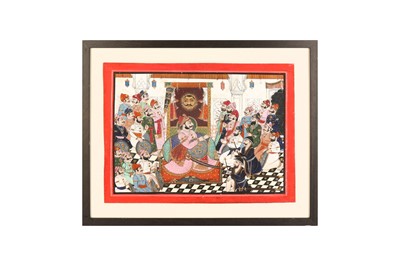 Lot 482 - AN INDIAN COURTLY AUDIENCE WITH EUROPEAN ENVOYS