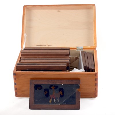 Lot 326 - A Good Collection of Magic Lantern Slipper & Moving Slides