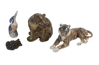 Lot 148 - A COLLECTION OF ROYAL COPENHAGEN CERAMIC ANIMALS