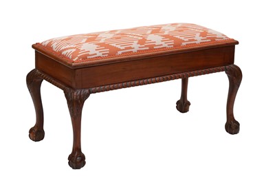 Lot 525 - A REGENCY STYLE PIANO STOOL