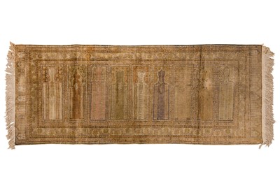 Lot 316 - A FINE KEYSERI SAPH LONG RUG, TURKEY