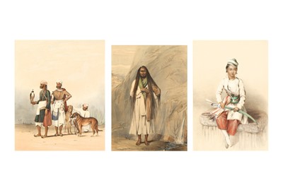 Lot 465 - THREE LITHOGRAPHS FROM EMILY EDEN'S (1797 - 1869) PORTRAITS OF THE PRINCES AND PEOPLE OF INDIA