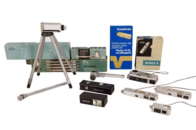 Lot 203 - A Selection of Minox Cameras and Accessories Together with other Sub Miniature Cameras