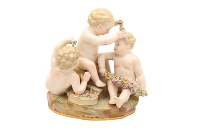 Lot 139 - A MEISSEN FIGURAL GROUP