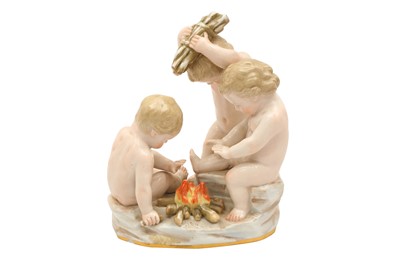Lot 140 - A MEISSEN FIGURAL GROUP