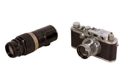 Lot 369 - A Leica IIIa Rangefinder Camera Outfit