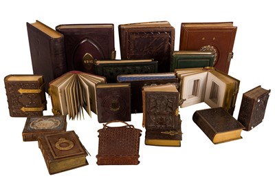 Lot 552 - A LARGE COLLECTION OF ALBUMS [USED AND UNUSED]
