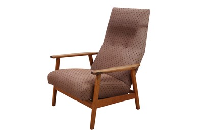 Lot 402 - A DANISH HIGH-BACK ARMCHAIR, MID-CENTURY