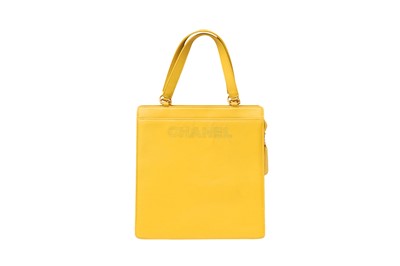 Lot 81 - Chanel Mustard Logo Pocket Tote Bag