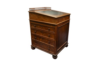 Lot 533 - A WILLIAM IV ROSEWOOD DAVENPORT