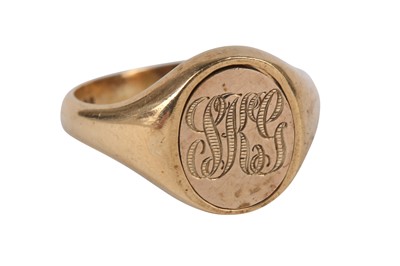 Lot 51 - A REVERSABLE HEAD MASONIC SIGNET RING, CIRCA 1976