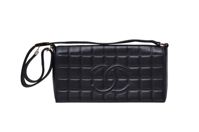 Lot 139 - Chanel Navy CC Chocolate Bar Flap Bag