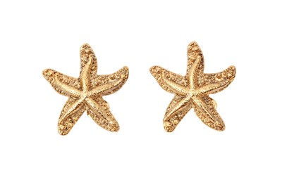 Lot 464 - Yves Saint Laurent Starfish Clip On Earrings