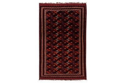 Lot 327 - A FINE TURKMENISTAN DESIGNED RUG