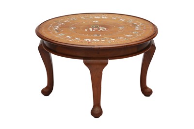 Lot 538 - AN INDIAN INLAID CIRCULAR TABLE