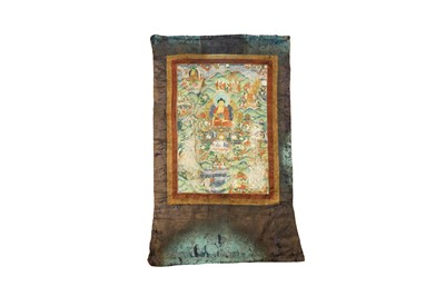 Lot 666 - A TIBETAN THANGKA