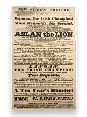 Lot 272 - Boxing poster.- Langan, the Irish Champion!
