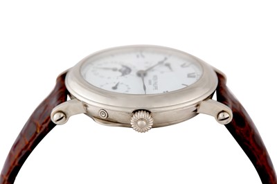 Lot 3 - A GENTS 18K WHITE GOLD PATEK PHILIPPE COMPLICATION