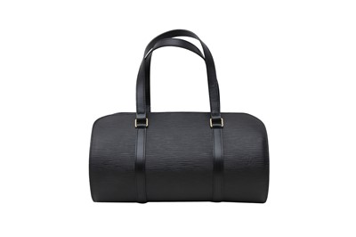 Lot 335 - Louis Vuitton Black Epi Soufflot Barrel Bag