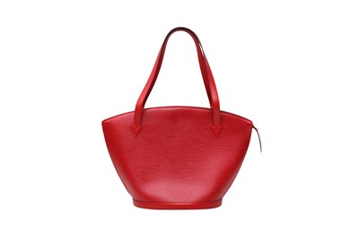 Lot 334 - Louis Vuitton Castilian Red Epi Saint Jacques GM