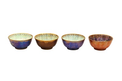 Lot 6 - FOUR WEDGWOOD LUSTRE WARE TEA BOWLS