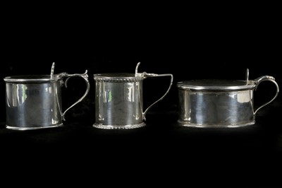 Lot 215 - Three Edwardian & George V Antique Sterling...